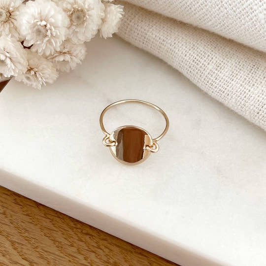 Bague "Micha" plaqué or