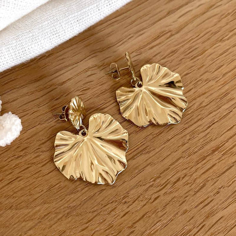 Boucles d'oreilles "Peper" acier, vue 2