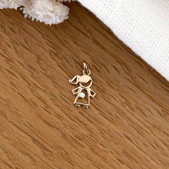 Pendentif "Lea" plaqué or