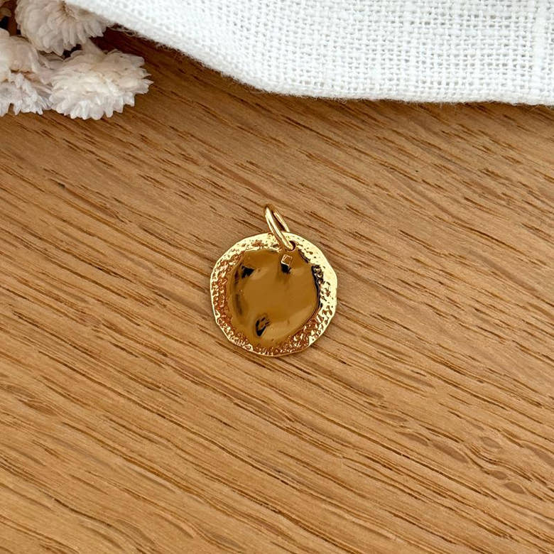 Pendentif "Orion" plaqué or, vue 3