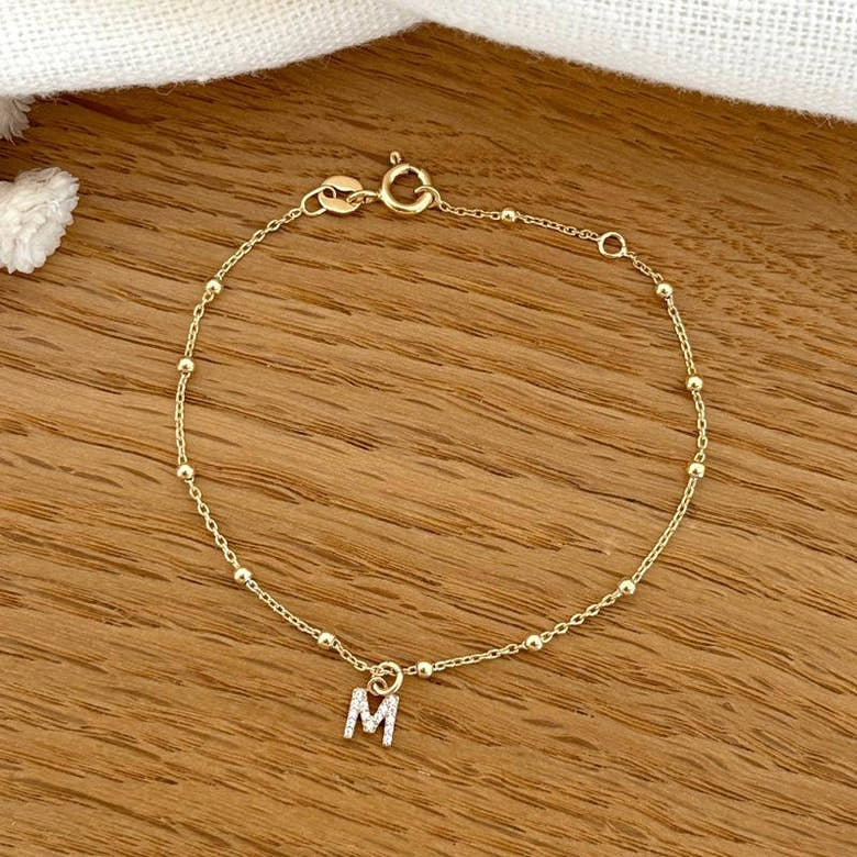 Bracelet "Luce" plaqué or, vue 4