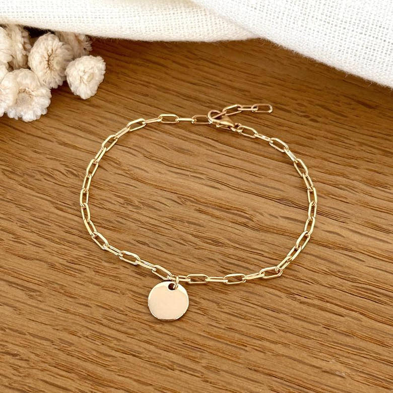 Bracelet "Soan" plaqué or, vue 2