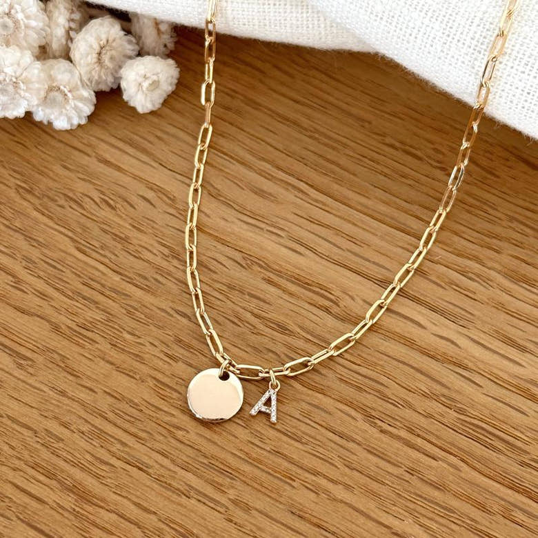 Collier "Emy" plaqué or