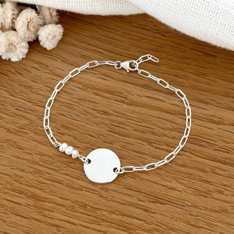 Bracelet "Ariel" argent, vue 2