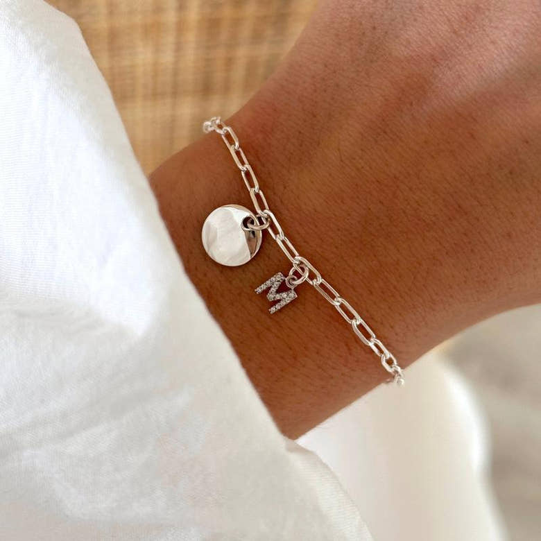 Bracelet "Emy" argent, vue 2