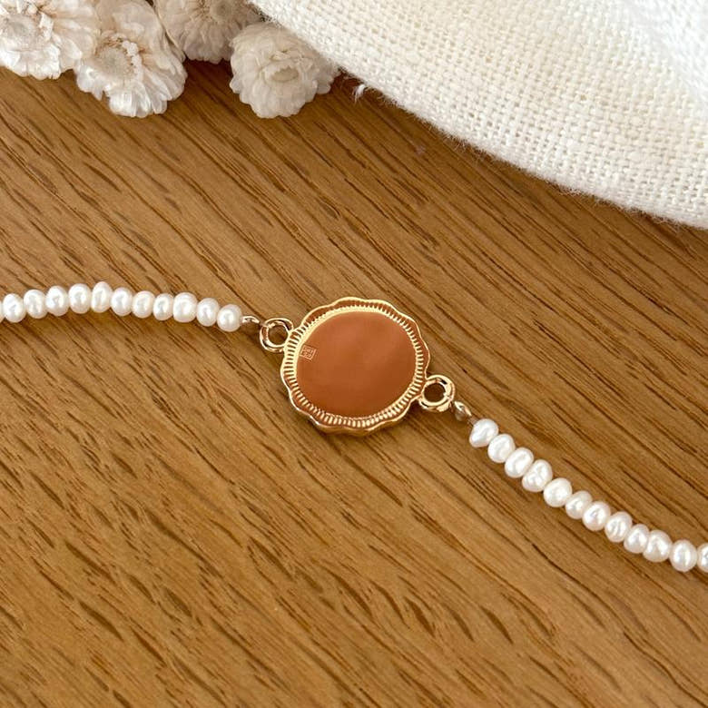 Bracelet "Anna" plaqué or, vue 4