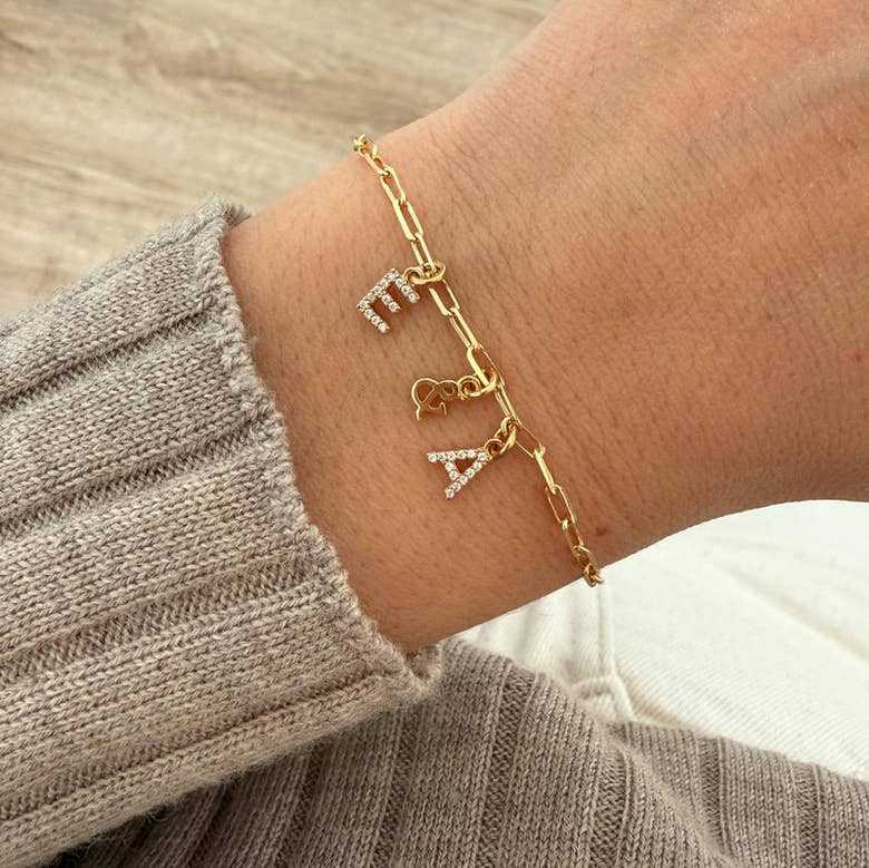 Bracelet "Eliott" plaqué or, vue 4