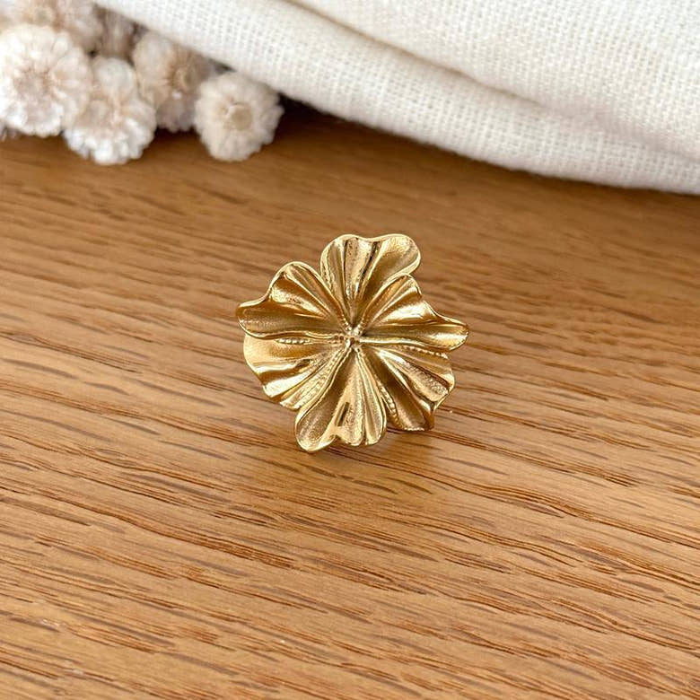Bague "Rosalia" acier, vue 2