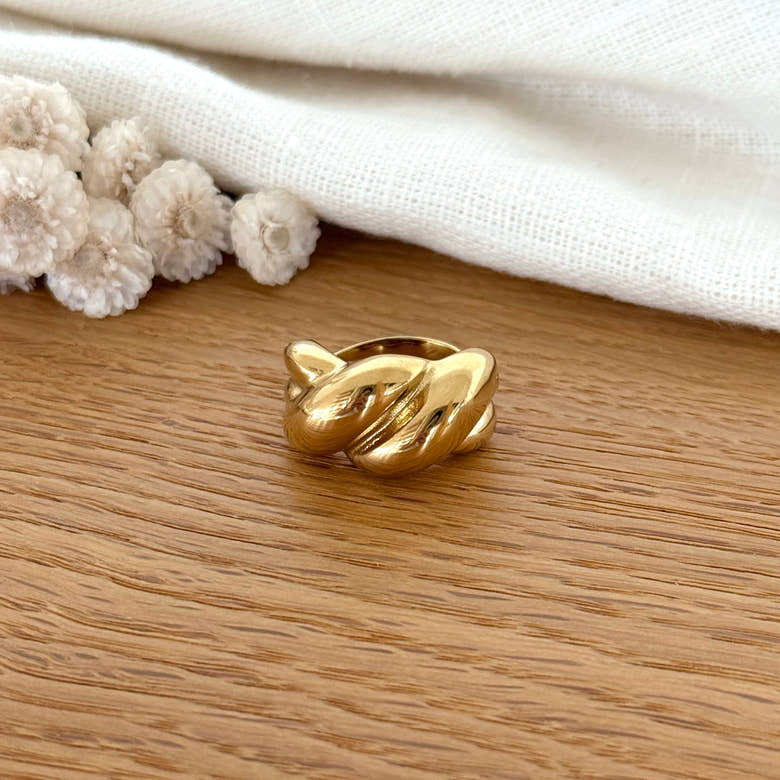 Bague "Abbie" acier