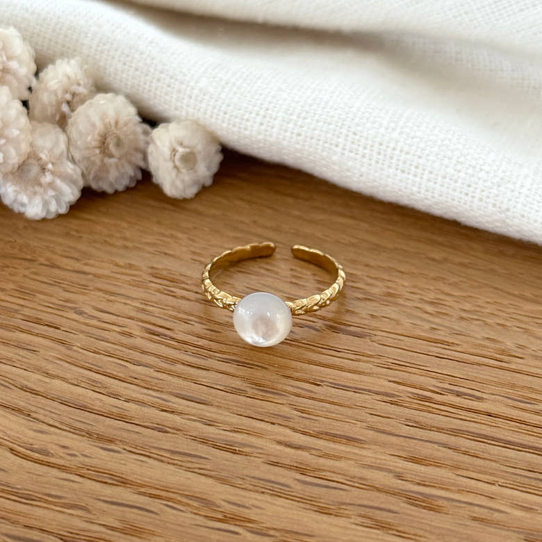 Bague "Aline" acier, vue 2