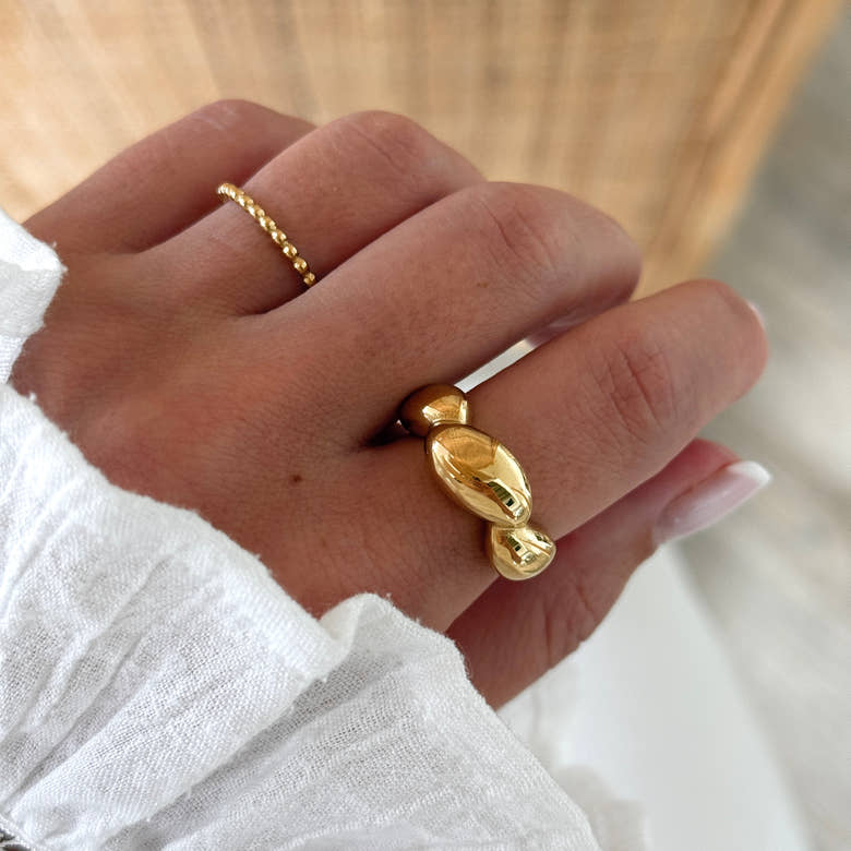 Bague "Malia" acier, vue 2