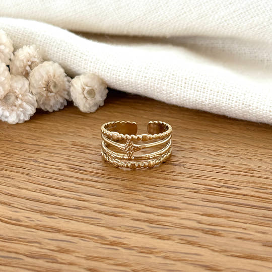 Bague "Tess" acier