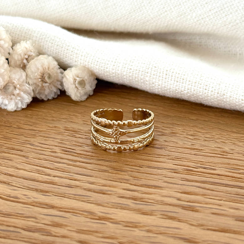 Bague "Tess" acier