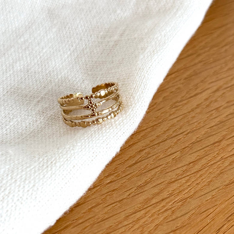 Bague "Tess" acier, vue 2