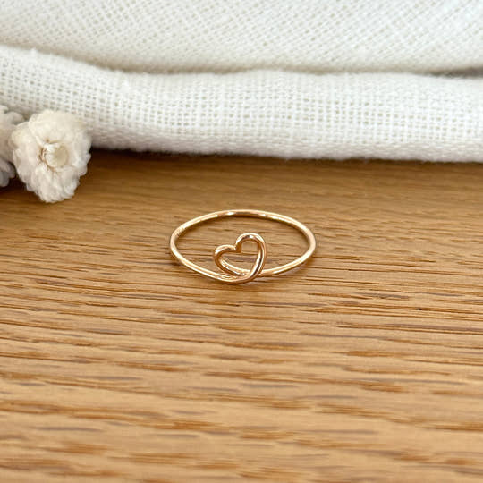 Bague "Amo" plaqué or