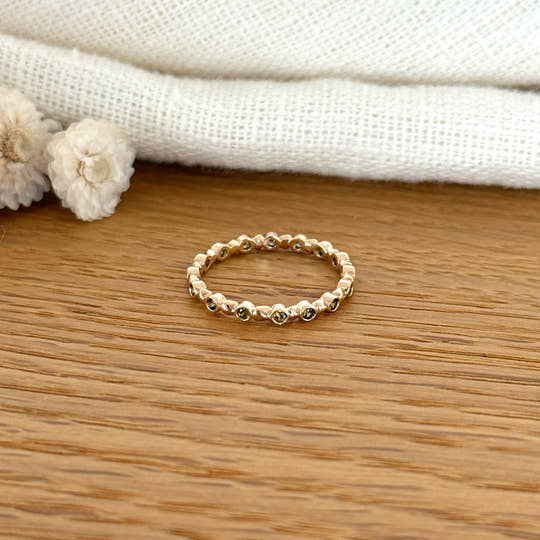 Bague "Clemence" plaqué or