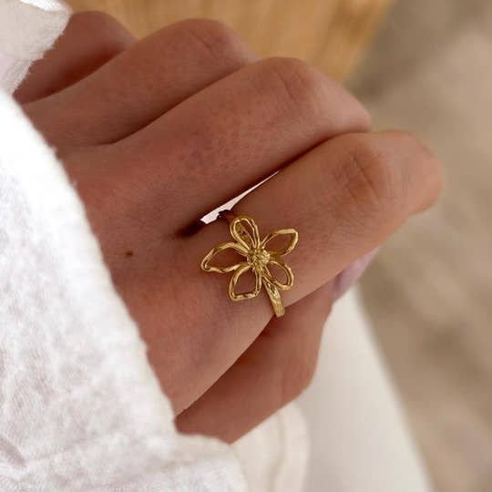 Bague "Eline" acier