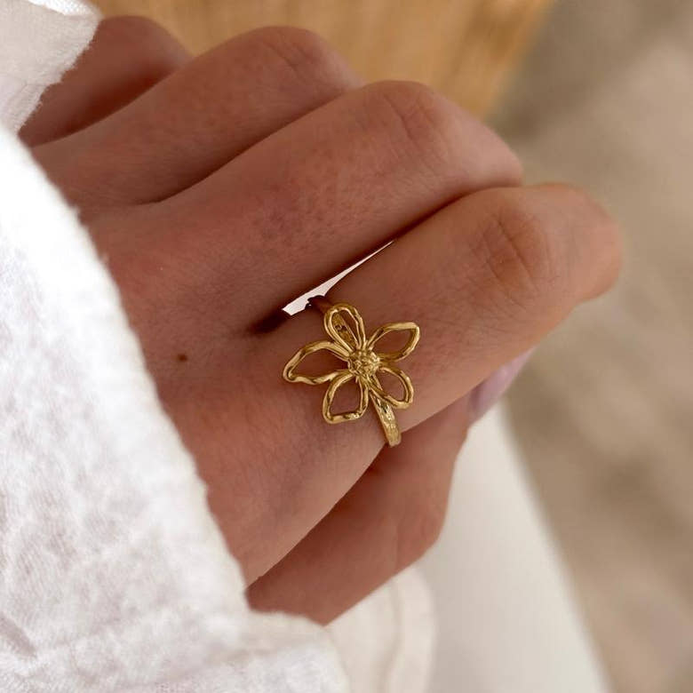 Bague "Eline" acier