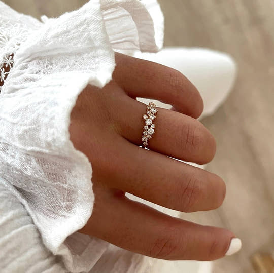 Bague "Garance" plaqué or
