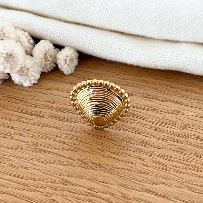 Bague "Oceane" acier, vue 2