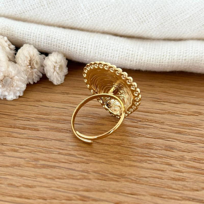 Bague "Oceane" acier, vue 3