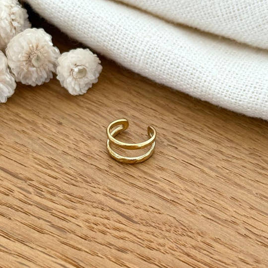 Bague d'oreille "Manoa" acier