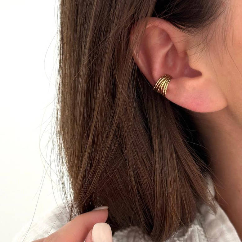Bague d'oreille "Olivia" acier, vue 2