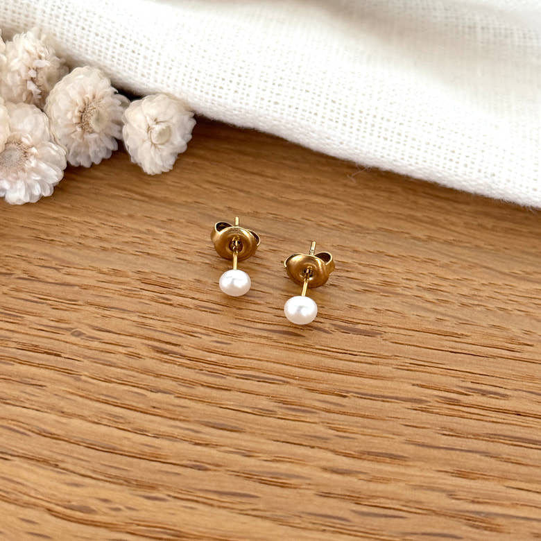 Boucles d'oreilles "Marilou" acier