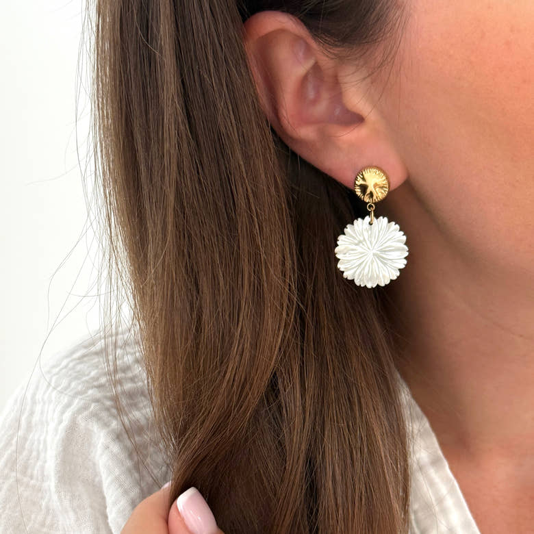 Boucles d'oreilles "Meylin" acier, vue 2