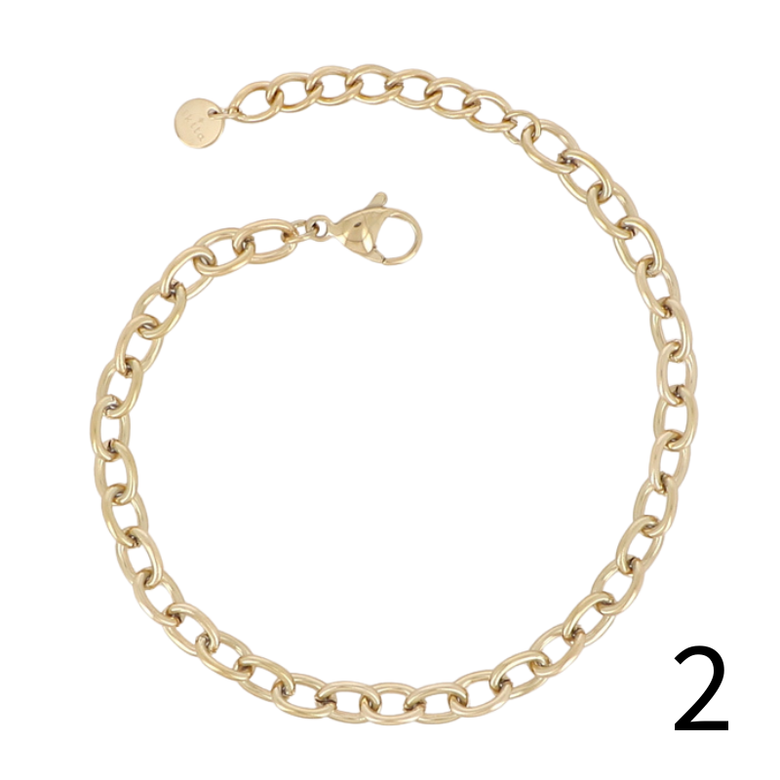 Bracelet chaine acier, vue 7