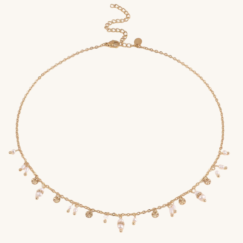 Collier "Adeline" acier, vue 3