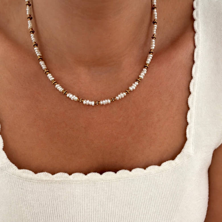 Collier "Emilie" acier, vue 2
