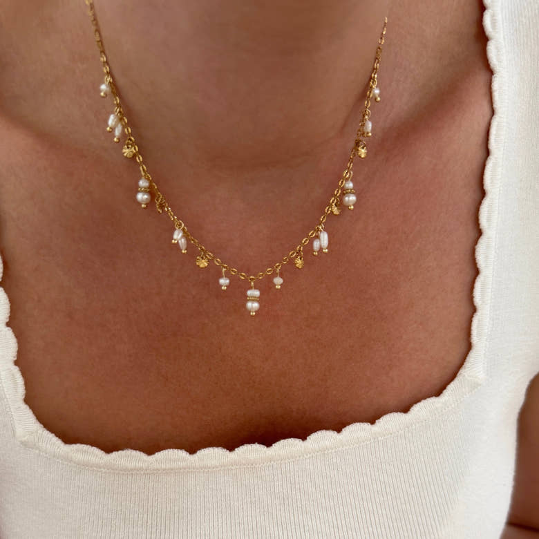 Collier "Adeline" acier, vue 2