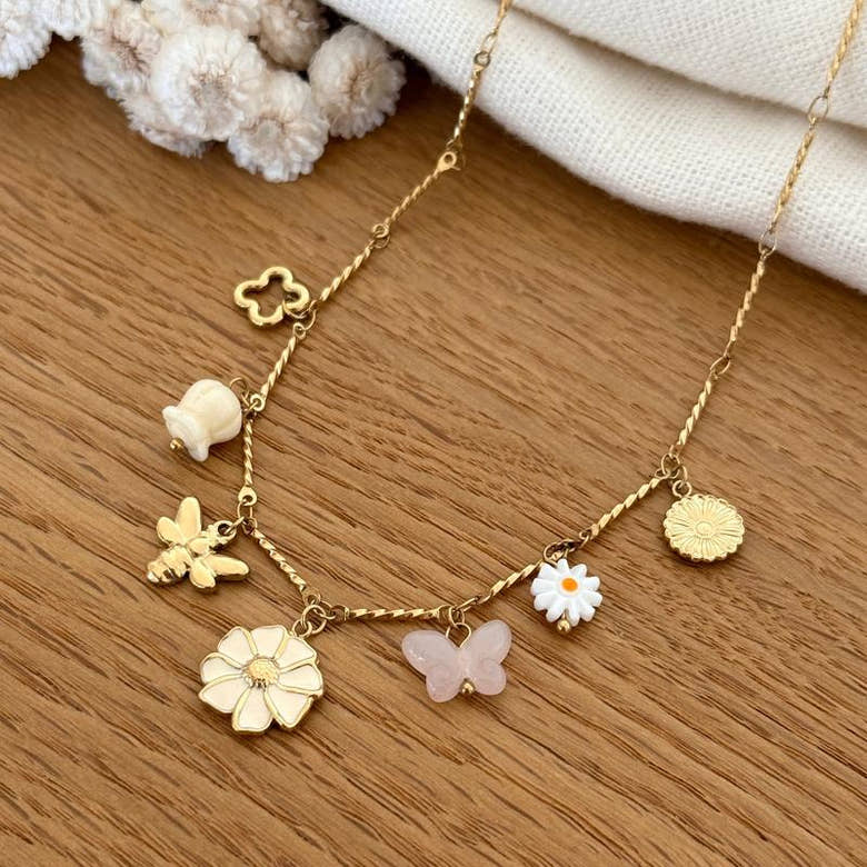 Collier "Eloria" acier, vue 2