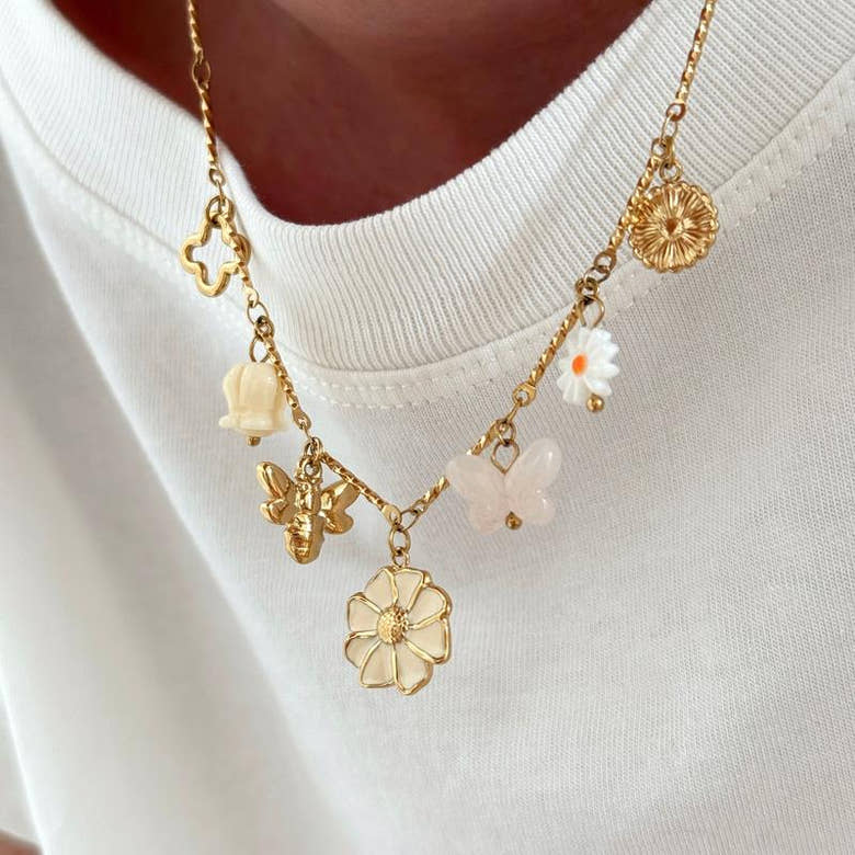 Collier "Eloria" acier, vue 3