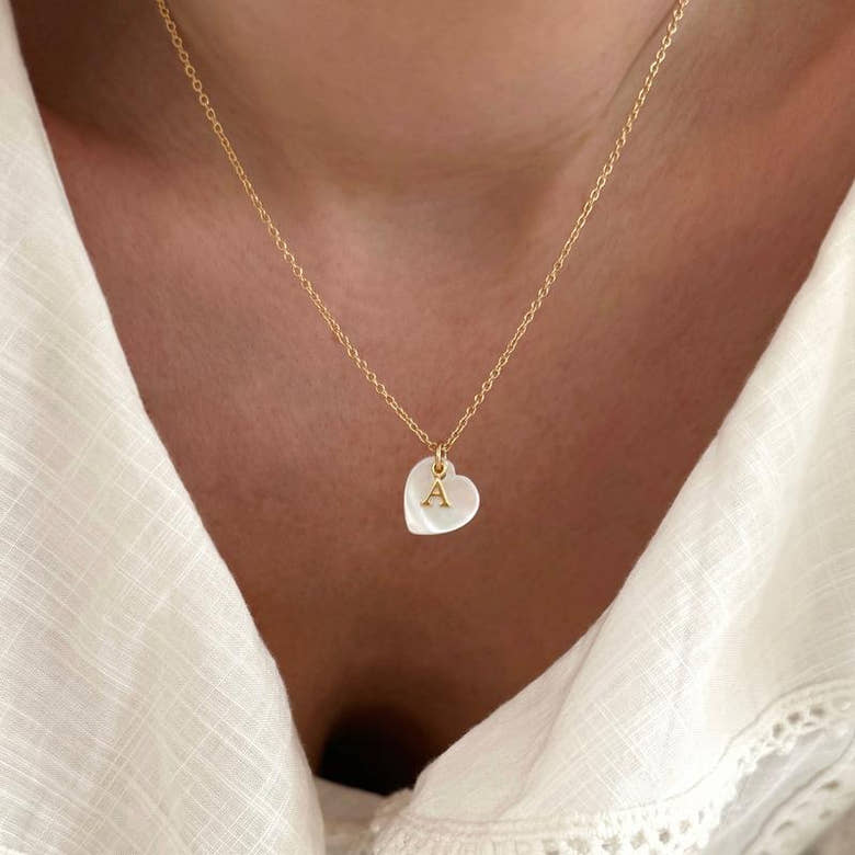 Collier initial "Sidonie" plaqué or