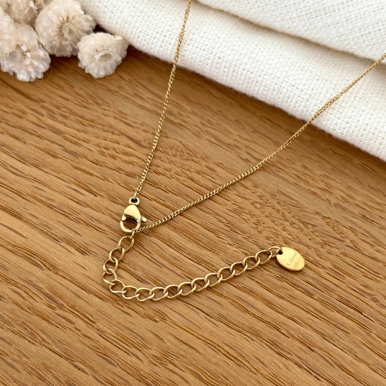 Collier "Judie" acier, vue 3