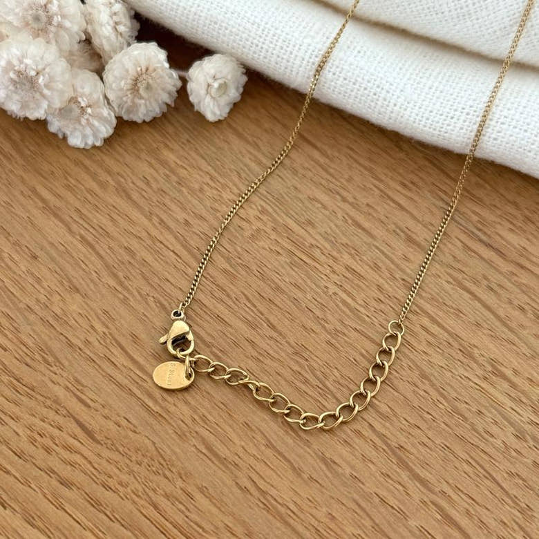 Collier "Melina" acier, vue 3
