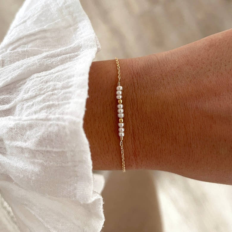 Bracelet "Douci" plaqué or