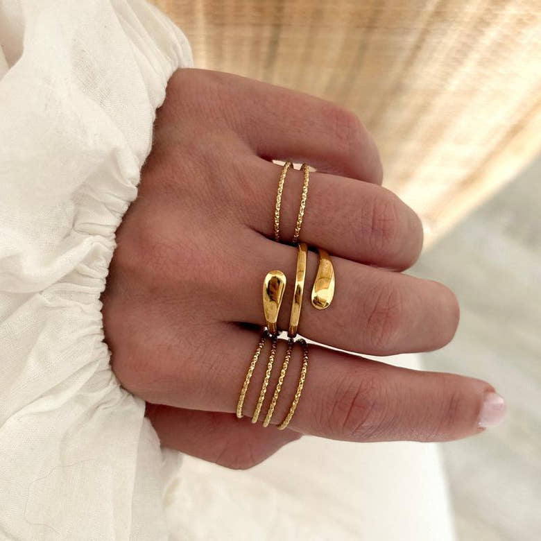 Bague "Lia" acier, vue 2