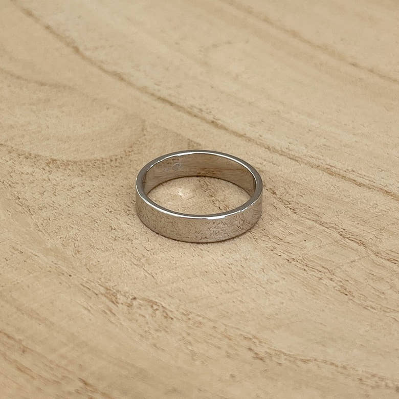 Bague "Basile" argent, vue 2