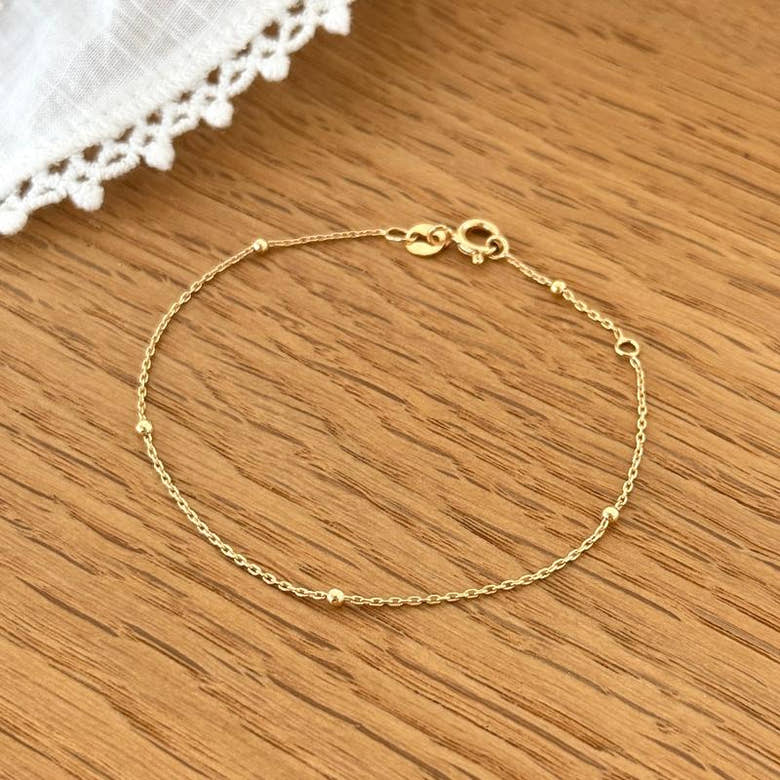 Bracelet "Aylan" plaqué or, vue 2