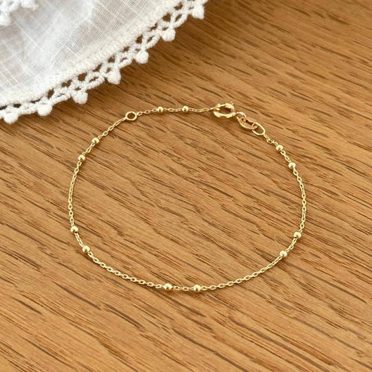 Bracelet "Idris" plaqué or
