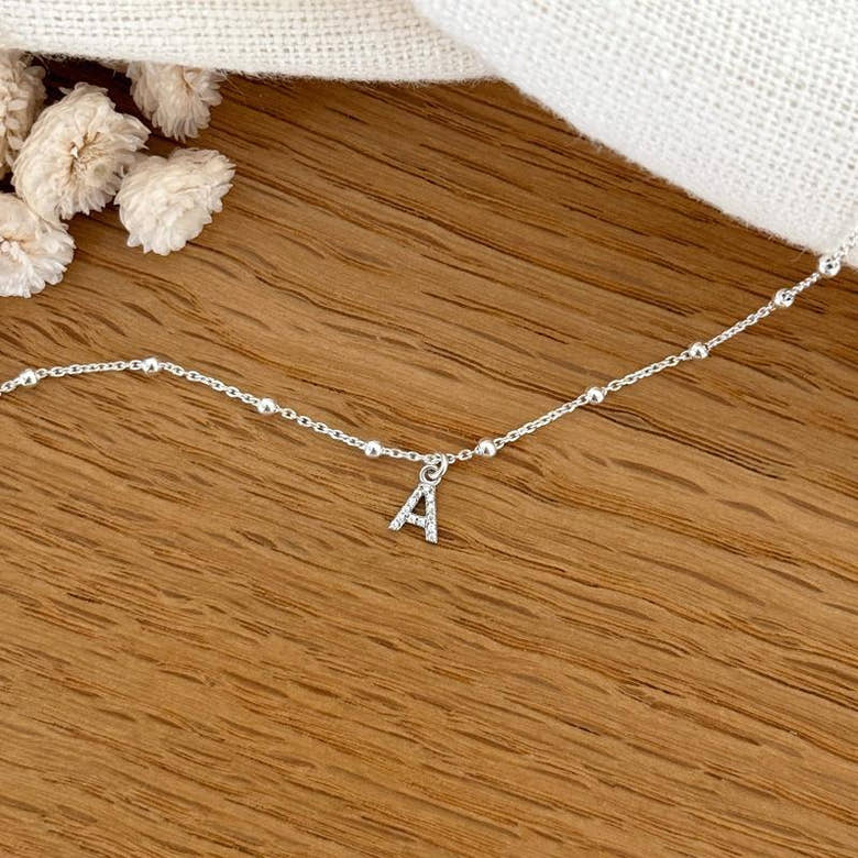 Collier "Luce" argent, vue 2