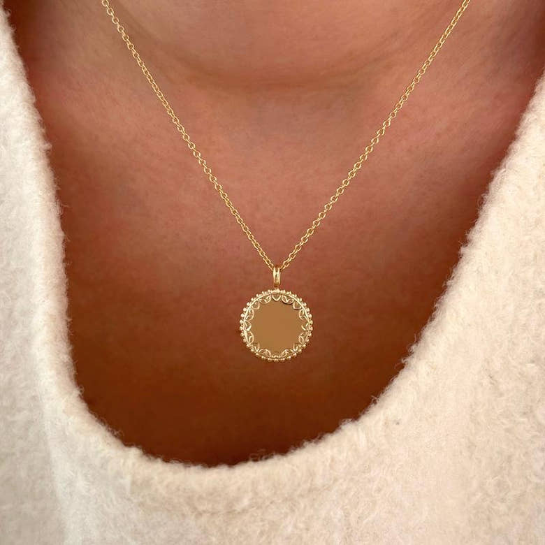 Collier "Poeme" plaqué or