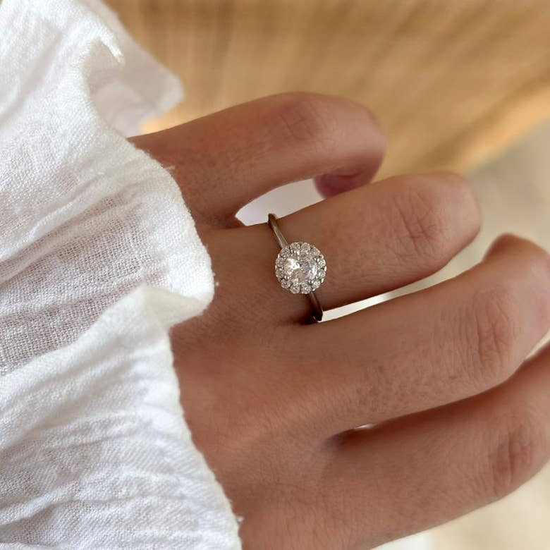 Bague "Ludivine" argent, vue 2