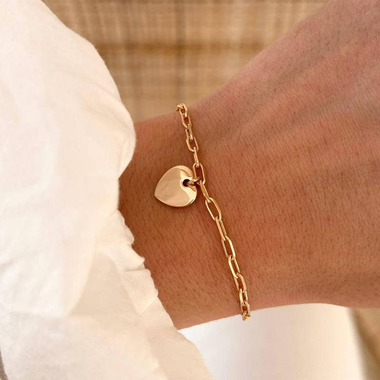 Bracelet "Loona" plaqué or, vue 2