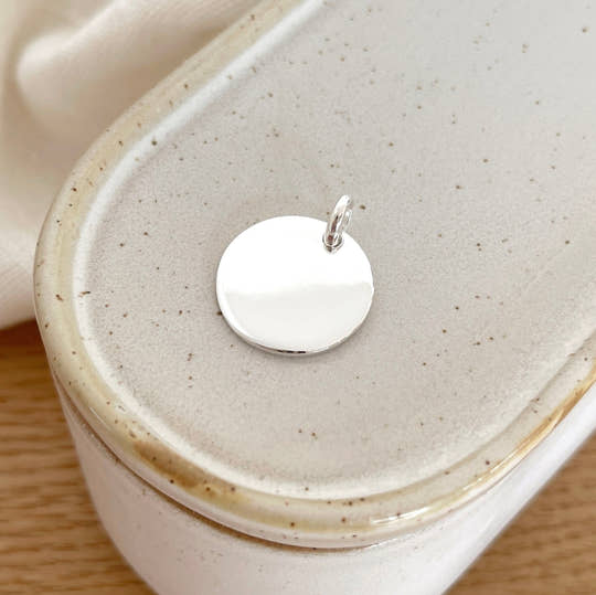 Pendentif "Médaille bombée" argent