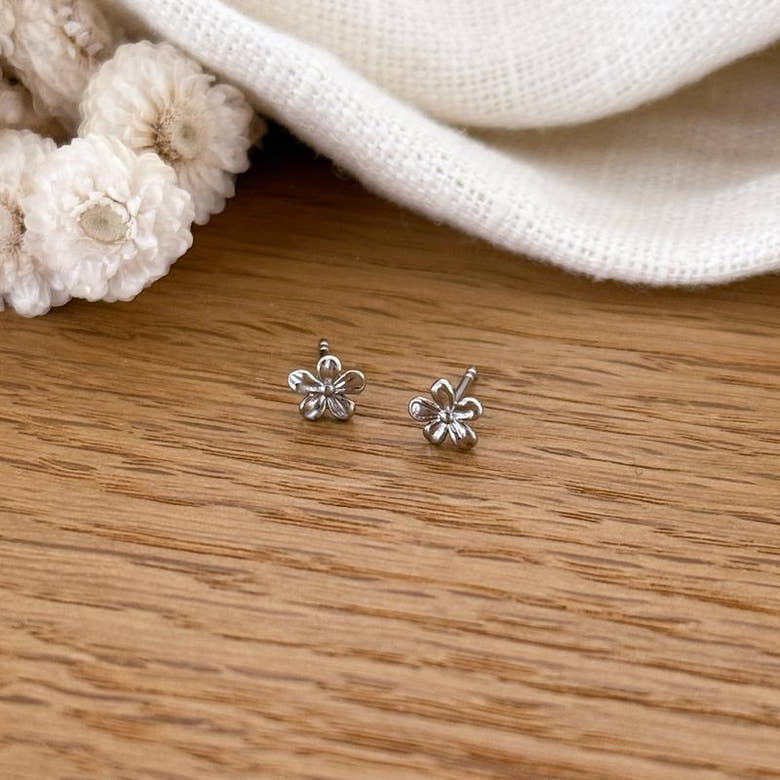 Boucles d'oreilles "Flona" argent