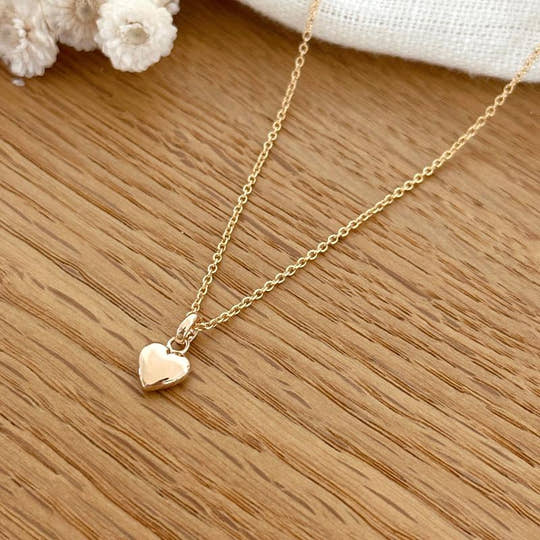 Collier "Cœur" enfant plaqué or